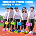 thumbnail image 4 of LEEYNEER Team-Building Relay Race Blocks - Non-Slip Base Stone-finding game for Corporate  School  Family Parties - Colorful Building Blocks (Green  Blue  Yellow) - Durable EVE Constructi, 4 of 6