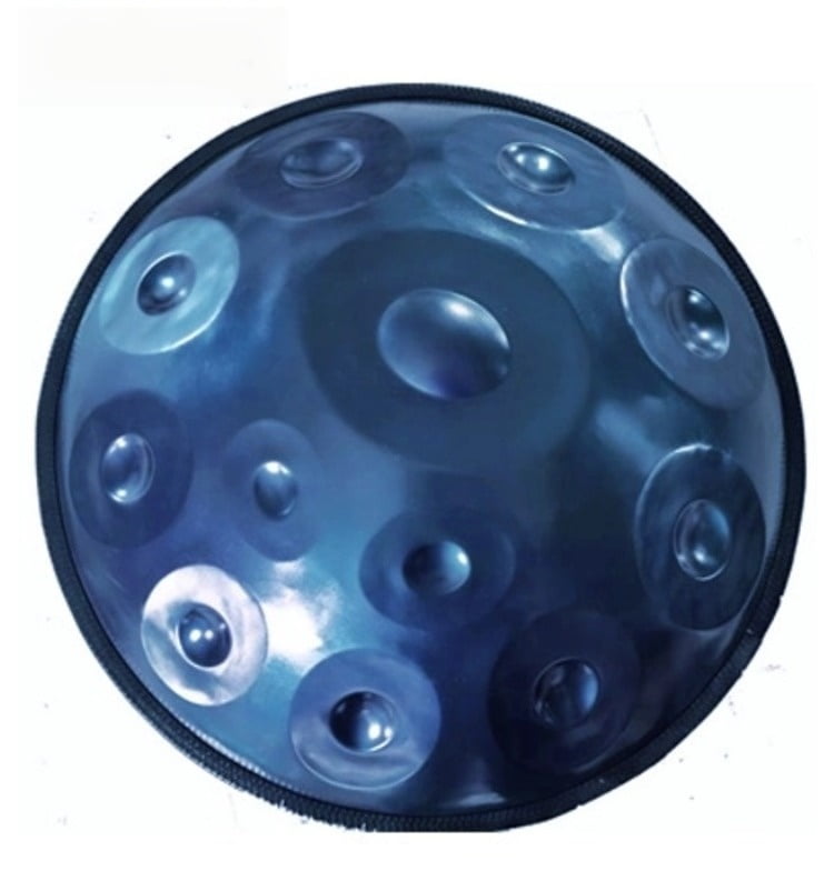 22 Inch 12 Notes Blue Handpan - Premium Steel Tongue Drum with Rich Resonance | For Beginners & Pros - Great for Yoga, Meditation, Sound Therapy & Gifts