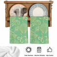 thumbnail image 5 of Ocean Conch Shell Kitchen Towels Set of 2, Coastal Seahorse Coral Bows Vintage Green Absorbent Dish Towels for Kitchen, Microfiber Hand Towel, Quick Drying Tea Towel for Cleaning Dishcloths, 5 of 7
