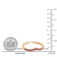 thumbnail image 3 of Dazzlingrock Collection Round Ruby Stackable Wedding Chevron Band for Women in 14K Rose Gold, Size 9, 3 of 4