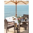 thumbnail image 2 of Outdoor Tablecloth with Umbrella Hole and Zipper, Christmas Square Table Cloth 60x60 Inch Waterproof Tablecloth, Xmas Balls Winter Pine Tree Fruits Gifts Picnic Table Cover for Patio Camping, 2 of 7