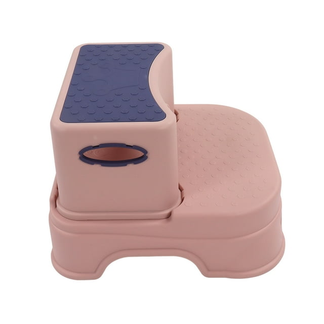 Taburete Con Escalón Para Niños, Doble Alto Antideslizante, Base De Anclaje, Taburete Ergonómico Para Niños Pequeños, Taburete Con Escalón Desmontable De 2 Capas