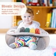thumbnail image 6 of RoamReady Baby Inflatable Seat with Cover for Babies 3-36 Months, Portable Baby Chair Sit Me Up Floor Seat with Detachable Activity Sensory Tray, Baby Seats for Sitting Up, Piano, 6 of 6