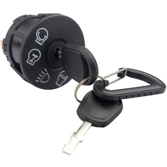 JIAHAOO Quality Ignition Switch with Keys for Craftsman 532175566 Husqvarna 532163968 John Deere GY20074 Lawn Mower Ignition