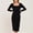 Black#1, variant on Fesfesfes Maternity Bodycon Dress Long Sleeve Solid Color Waistband Mid Length Tight Fits Pregnancy Dress for Women Everyday Wear(Beige,XL)