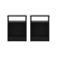 thumbnail image 6 of Mainstays Open Shelf Nightstand, Set of 2, Black, 6 of 21