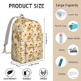 thumbnail image 5 of Sunny Sunflower Flowers Pattern Backpack with Multiple Access Points, Great Bookbag for Busy Students, Reliable Construction, Acknowledgement Gift, 5 of 5