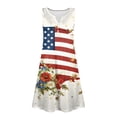 thumbnail image 5 of Summer 2026 Dresses for Women 250 Years Anniversary Dress Sleeveless 1776-2026 Fashion Casual Wrap V Neck A-Line Sundress, 5 of 6