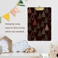 thumbnail image 7 of 12.5"x9" Christmas Trees Clipboards, Standard A4 Letter Size Nursing Clipboard with Low Profile Metal Clip Decorative Clip Board for Office Supplies,Silver, 7 of 7