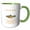 Green/White, variant on 3drose, Colorado Territory Fish the Greenback Cutthroat Trout, 11oz Mug