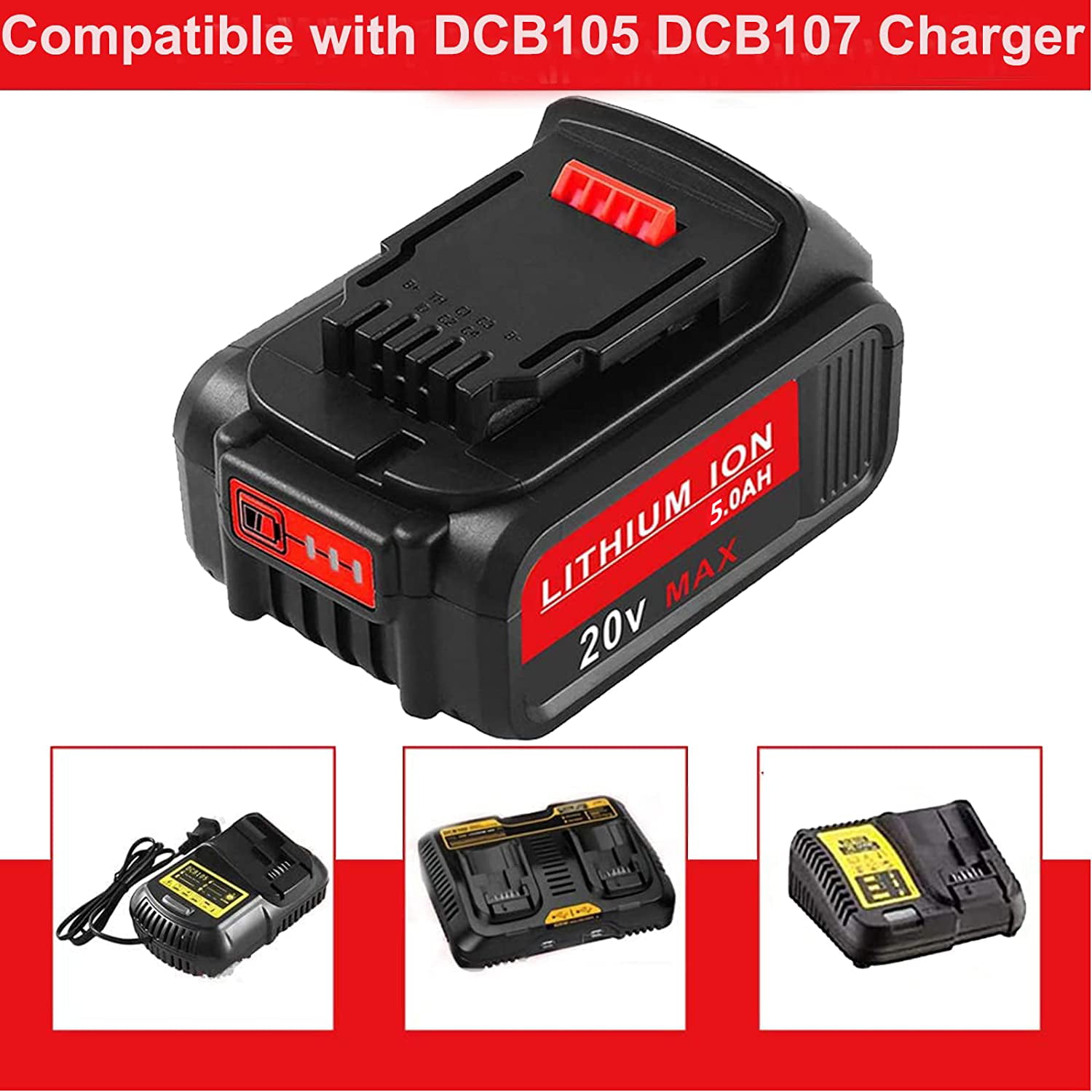 Details about   For Milwaukee M18 XC 5.0AH Extended Lithium-ion Battery 48-11-1890 Fast Charger 