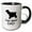 Black/White, variant on 3drose, Cocker Spaniel Dog Dad, 11oz Two-tone Green Mug