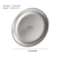 thumbnail image 2 of Yucurem 6.69" Portable Outdoor Camping Tableware, Ultralight Titanium Plate Dish Cookware for Backpacking Hiking Travelling Picnic BBQ, 2 of 8