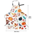 thumbnail image 2 of Kdxio Autumn Pumpkins Fall Leaves Apron with Pockets Adjustable Kitchen Aprons for Men Women Waterproof Aprons for Cooking,Drawing,Crafting, Baking Household Cleaning, 2 of 8