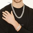thumbnail image 4 of KISPER Iced Out Miami Cuban Link Chain for Men 16mm, 18 Inches, 4 of 7