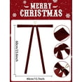 thumbnail image 2 of 6 Pcs Large Velvet Bows Christmas Tree Ornaments, NOGIS 23.6x15.7 Inch Vintage Velvet Ribbon Bows for Tree Garland Wreath Indoor Xmas Decorations (Wine Red), 2 of 7