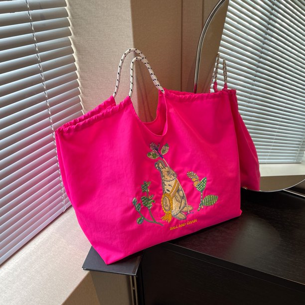 Bolsa de compras de gran capacidad para niños con animales de ocio (rosa) DQrwqpou Para Estrenar