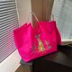 thumbnail image 1 of Bolsa de compras de gran capacidad para niños con animales de ocio (rosa) DQrwqpou Para Estrenar, 1 of 3
