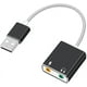 thumbnail image 1 of Adaptador de Tarjeta de Sonido Estéreo Externo Levamdar USB Aluminio, 1 of 2