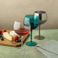 thumbnail image 5 of Thyme & Table 21 fl oz Smoke Iridescent Sphere Stemmed Wine Glasses, Set of 4, 5 of 6