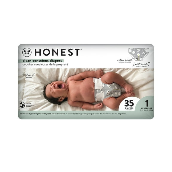 The Honest Company Diapers Pandas Size 1 (8–14 lbs)