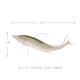 thumbnail image 3 of gris pescado regalo de vidrio ornamento Animal estatuilla Handblown decoración casera gris Tooarts Artesanía de vidrio, 3 of 7