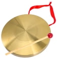 thumbnail image 2 of Loud Chinese Gong Instrument Portable Copper Gong Warning Percussion Instrument, 2 of 8
