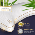 thumbnail image 2 of Royal Therapy BioForm Queen Memory Foam Pillow – Adjustable Shredded Fill, Medium Firm, Bamboo Cover, CertiPUR-US & OEKO-TEX Certified, 2 of 7