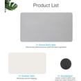 thumbnail image 5 of Large Diatomite Stone Bath Mat, Premium Non-Slip Natural Diatomaceous Earth Bathtub Quick Drying Mats for Bathroom Floor (30" x 17" Light Gray), 5 of 9