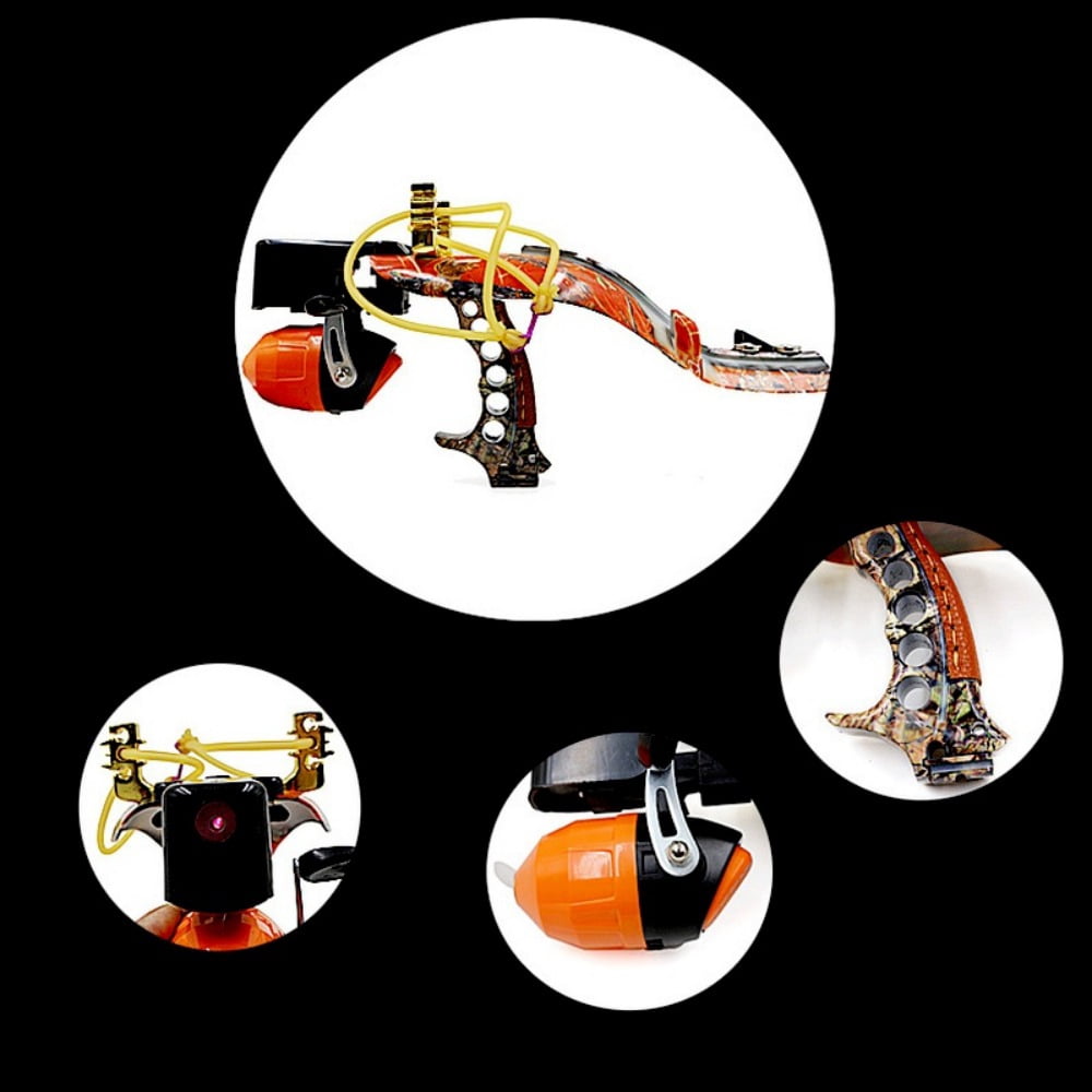 Runzkzy All-in-one Fish Shooting Slingshot Fishing Reel  Sighting Multifunctional Outdoor Fish Slingshot Package
