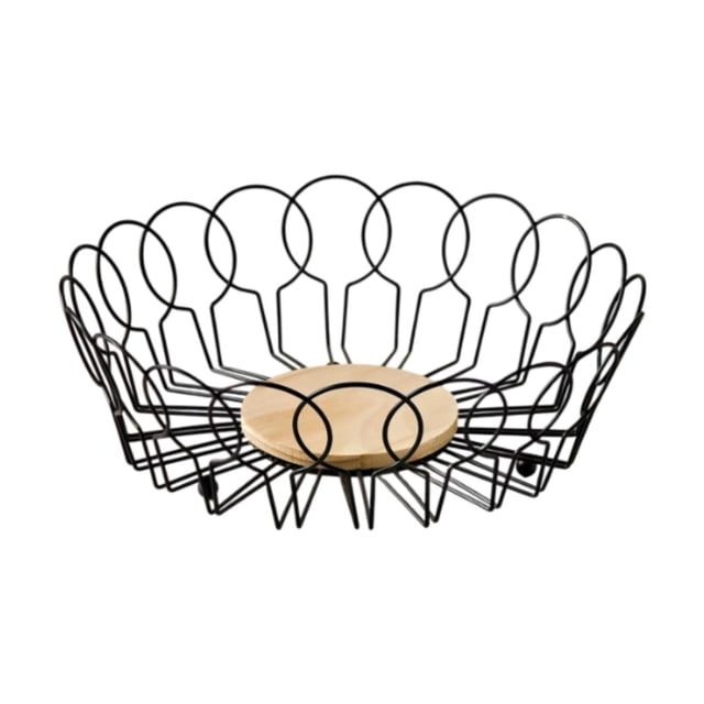 Cesta de frutas con soporte para cápsulas de café con base, multifunción, para sala de estar, elegante, para frutas 26 cm x 85 cm
