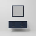 thumbnail image 5 of Castor 48 in W Blue Single Bath Vanity Cultured Marble Top and 43 in Mirror, 5 of 10
