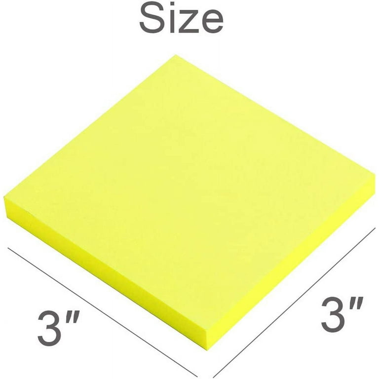 Sticky Notes, 8 Pads, Yellow, Sticky Note Pads, Sticky Pad, Sticky Notes  3x3, Sticker Notes, Stickies Notes, Self-Stick Note Pads, Note Stickers,  Colored Sticky Notes, Small Notes 