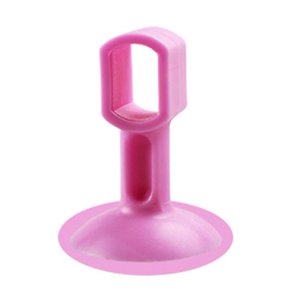 2 Uds Pomo De Pared Mudo Crash Pad Cojín Manija De Puerta Bloqueo Silenciador (Rosa)
