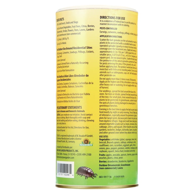 Monterey Sluggo Plus Multi-Pest Killer Powder, 1 lb. photo 5