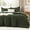 Dark Olive Green, variant on Comforter Set, Lightweight Solid Bedding Comforter Set, Fluffy Down Alternative Bed Set, Emerald Green, Queen