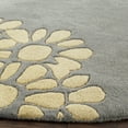 thumbnail image 3 of SAFAVIEH Martha Stewart Henrietta Geometric Area Rug, Cement, 4' x 4' Round, 3 of 10