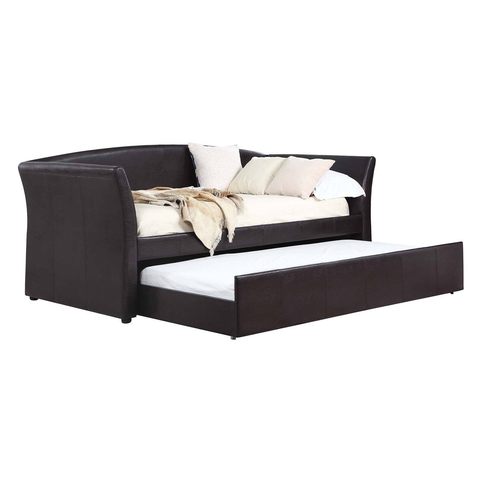 Daybed with Trundle, Dark Brown