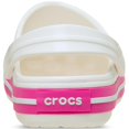 thumbnail image 3 of Crocs Niños Crocband Zuecos Slip-On Blanco Rosa Talla 11, 3 of 6