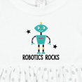 thumbnail image 4 of Inktastic Robotics Rocks Funny Robot Girls Baby Dress, 4 of 5