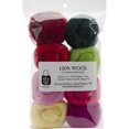 thumbnail image 1 of Wool Roving 12" .25oz 8/Pkg-Zinnias, 1 of 2