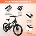 thumbnail image 4 of 20 Inch Mountain Bike for Kids, Akaber Bicycles for Boys Girls 6-14 Years, 7 Speed Gears, Suspension Fork, Dual Disc Brakes, Anti-Slip Tires, 4 of 9