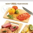 thumbnail image 6 of Bamboo Cutting Boards for Kitchen [Set of 3] Wood Cutting Board for Chopping Meat, Vegetables, Fruits, Cheese, Knife Friendly Serving Tray with Handles, 6 of 8
