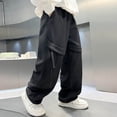 thumbnail image 7 of Boys Cargo Pants Outdoor Casual Utility Trousers Kids Fall Hiking Adventure Durable Bottoms Clothes, 7 of 7