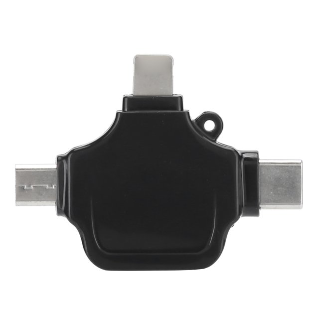 Lector de tarjetas OTG, adaptador SR302 3 en 1, adaptador multifunción de EE. UU., diseño aerodinámico