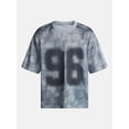 thumbnail image 5 of No Boundaries Graphic Boxy Fit Mesh Jersey Style Shirt, Men's XS-5XL, 5 of 5