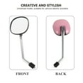 thumbnail image 2 of LEORX Bike Mirrors For Handlebars Pink Abs 1 Pair Universal Design For Riding Safety Enhancement, 2 of 7