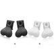 thumbnail image 5 of Jumpingount 1 par de adornos con clip para zapatos, zapatos pequeños y bonitos brillantes, banda colgante, decoración, adultos, adolescentes, zapatillas, Accesorios de calzado blanco Jumpingount AP004659-02B, 5 of 6