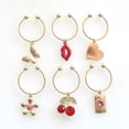 thumbnail image 2 of Packed Party 6 Piece Feeling the Love Wine Charms, 2 of 3