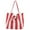 Wide Stripe Red, variant on Milageto Women Shoulder Bag Elegant Female Canvas Tote Bag for Summer Vacation Spring Pinstripe Red